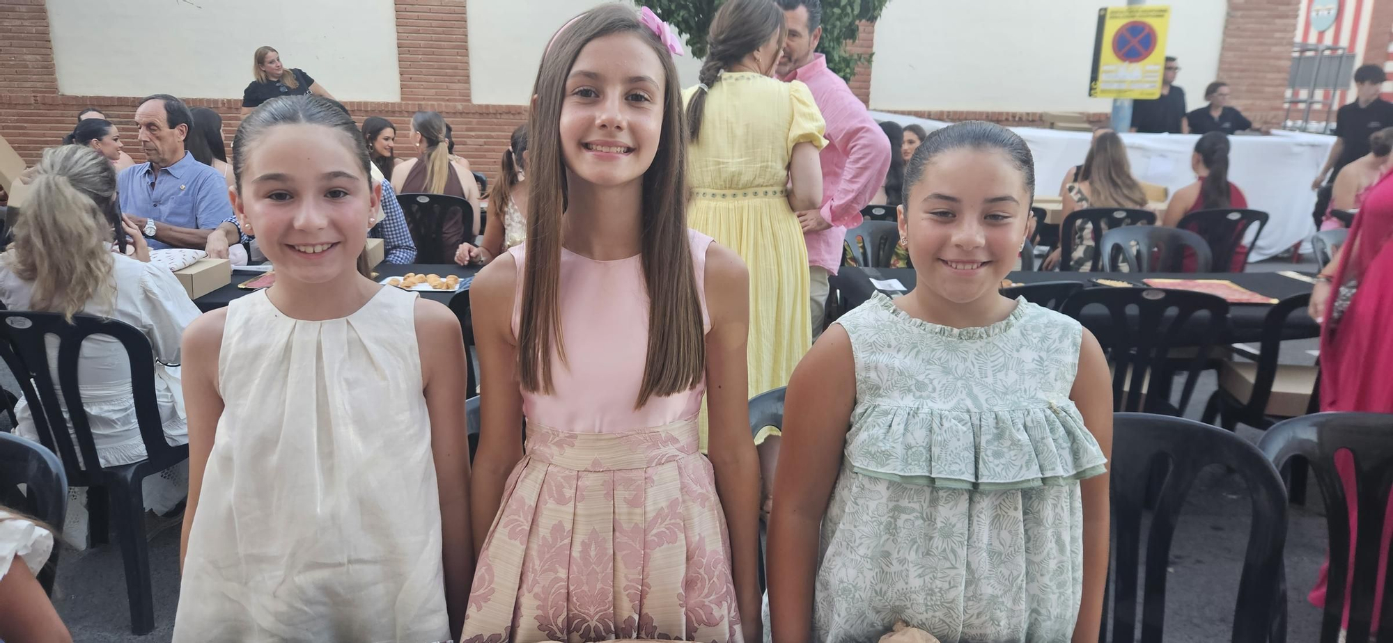 Candidatas a Fallera Mayor Infantil de València 2025 en la "punxà"