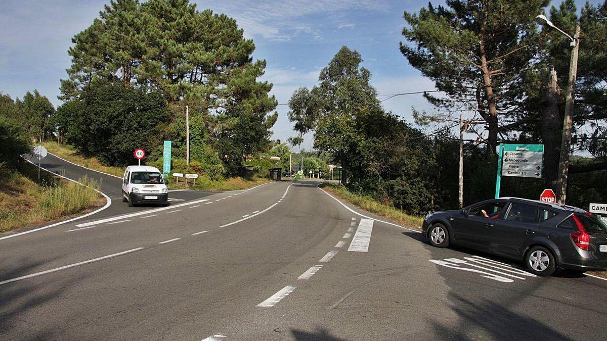 Cruce de A Chasqueira, donde se ejecutará una rotonda.