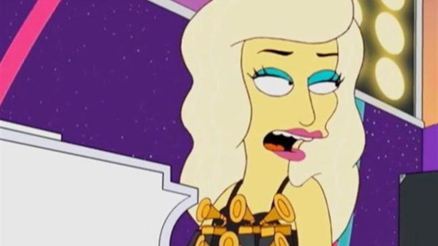 Lady Gaga canta en Los Simpson