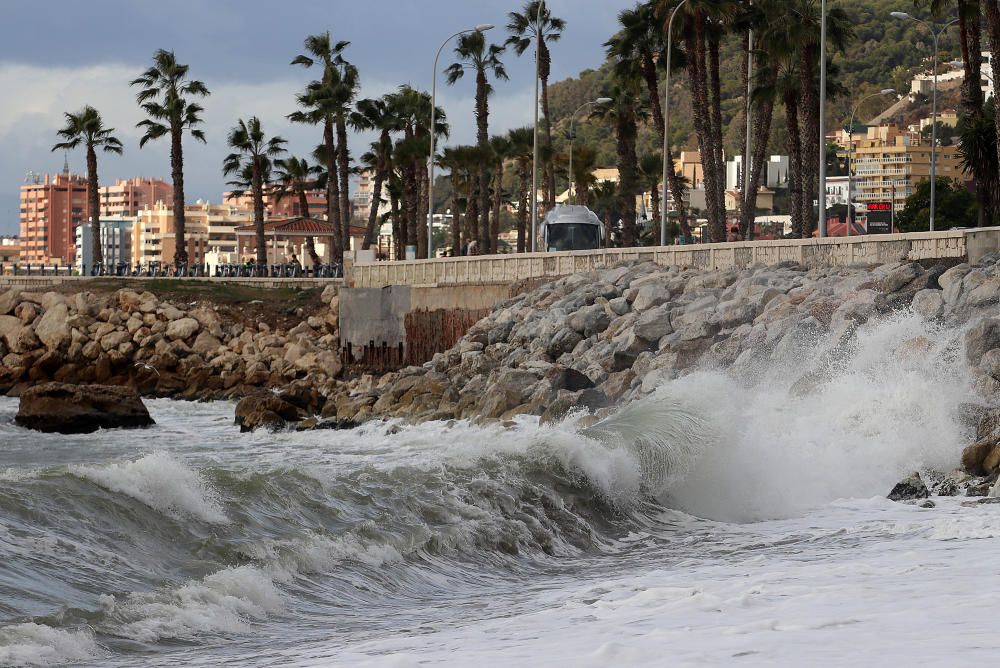 La Aemet ha activado para toda la provincia el aviso por fuertes vientos, que podrán alcanzar los 80km/h, y oleaje durante este miércoles por los efectos de la borrasca Bruno.