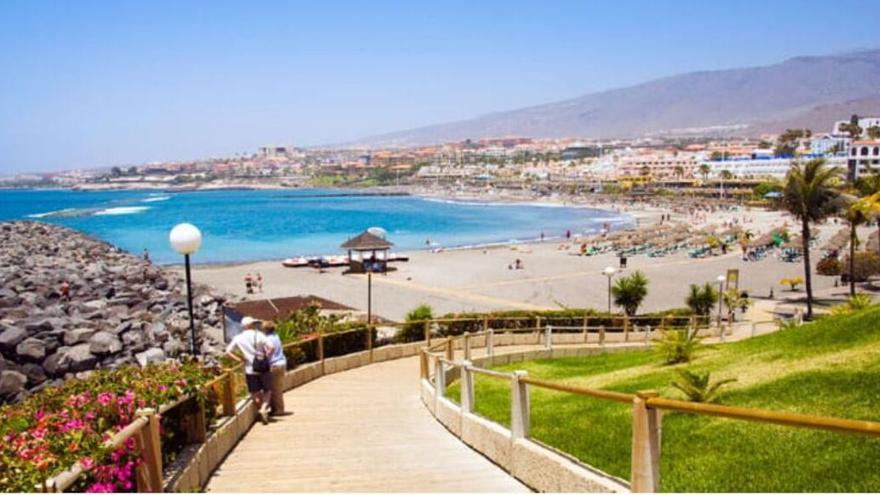 Playa de Las Torviscas, en el municipio tinerfeño de Adeje.