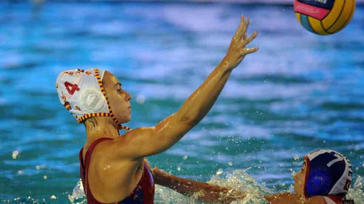 Bea Ortiz, durante el partido ante Turquía