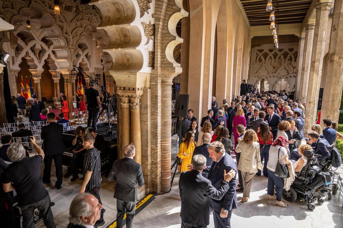 En imágenes | Acto institucional en La Aljafería por el Día de Aragón