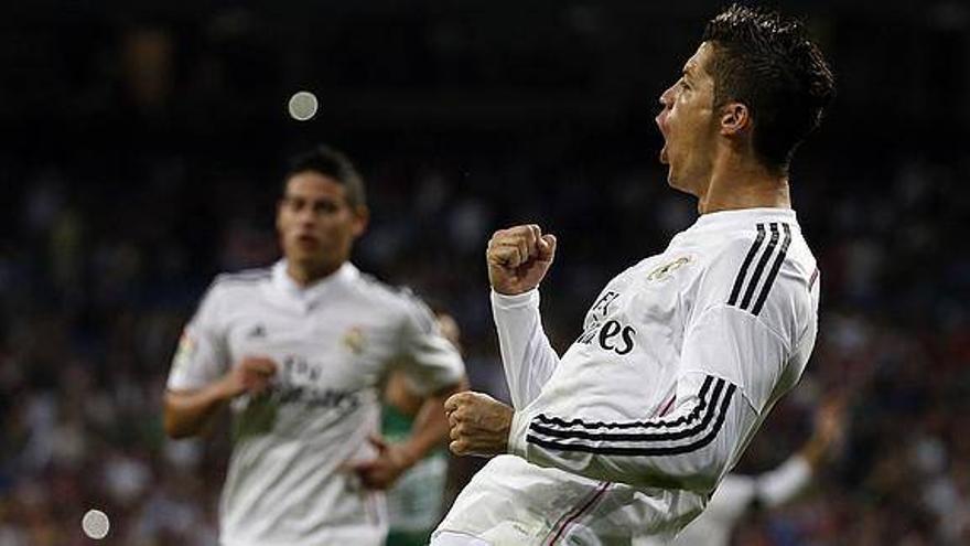 El Real Madrid pasa por encima del Elche con cuatro goles de Cristiano (5-1)