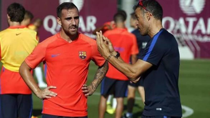 Paco Alcácer se estrena como barcelonista