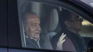 Juan Carlos I ya está en Sanxenxo en su segunda visita del año a la ría