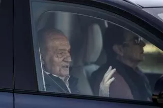 El Rey Juan Carlos llega a Sanxenxo para disfrutar de las regatas