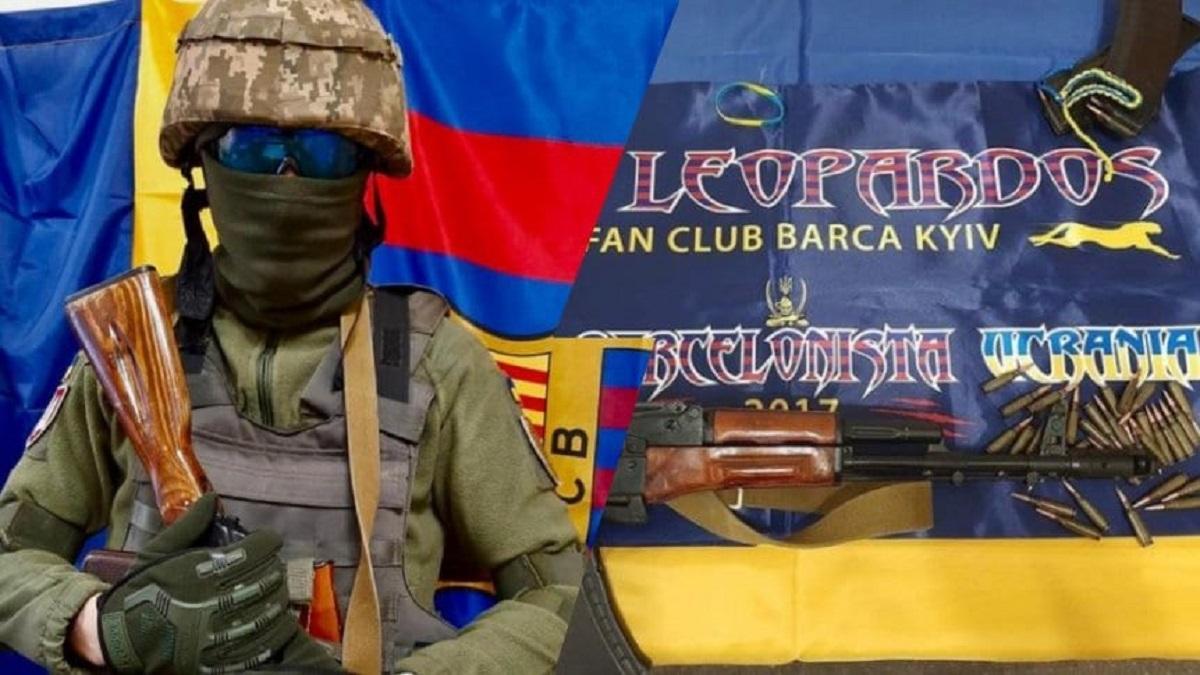 La peña del FC Barcelona de Kiev se une como voluntaria para luchar contra Rusia