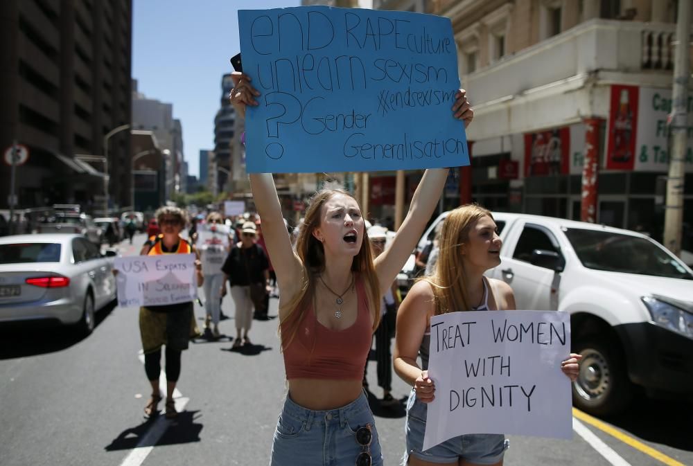 Protestas contra Donald Trump en Sudáfrica