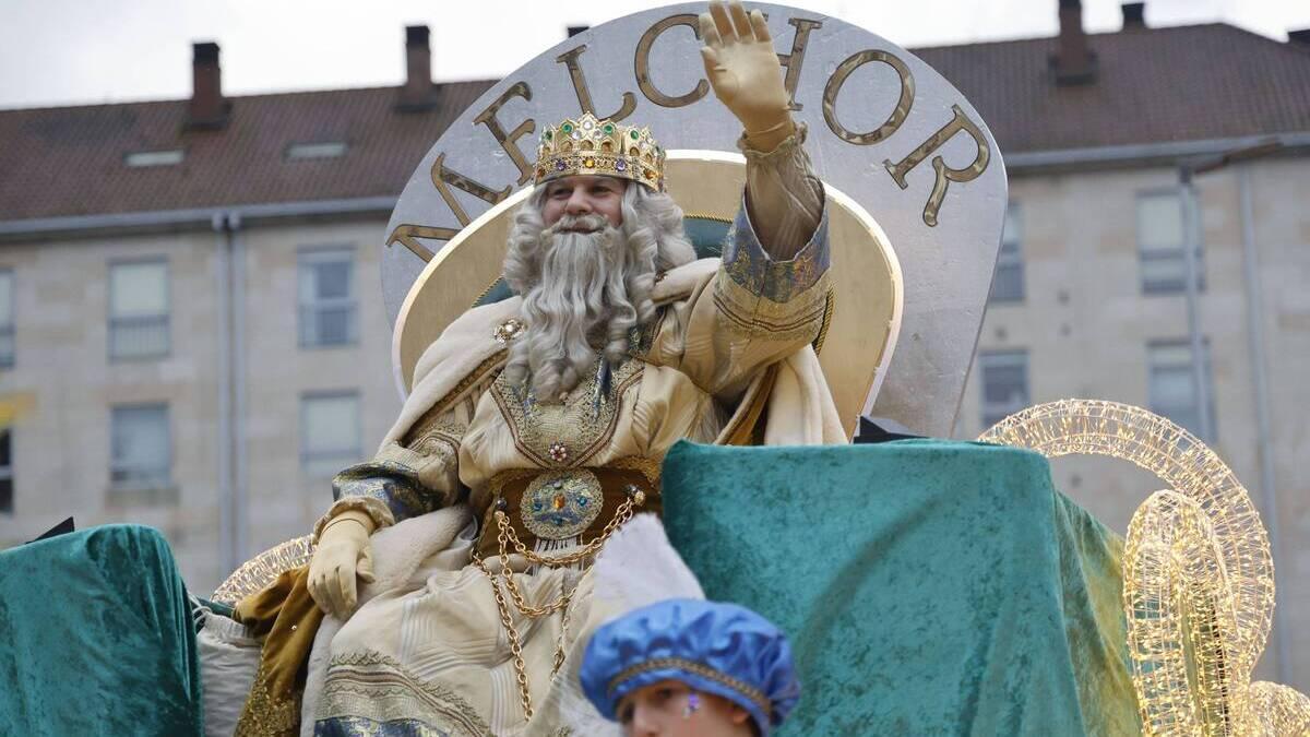 Cabalgata de Reyes el pasado año en Santiago