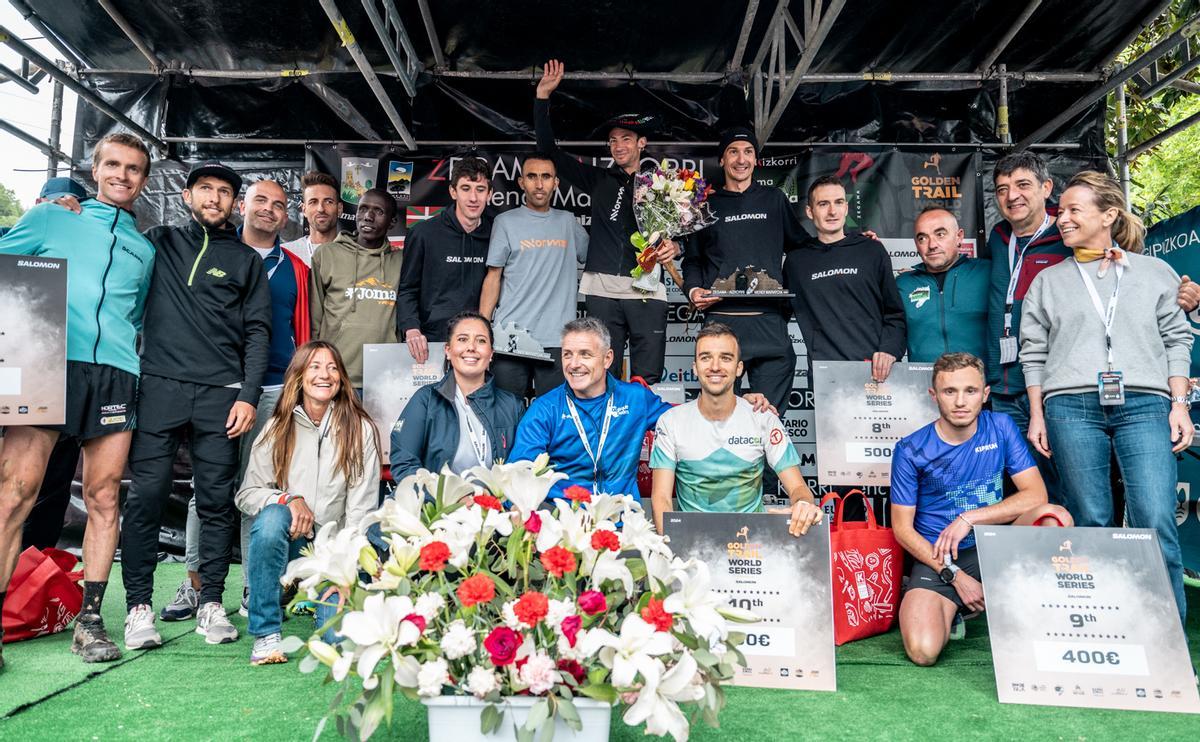 Jornet, en el podio del año pasado