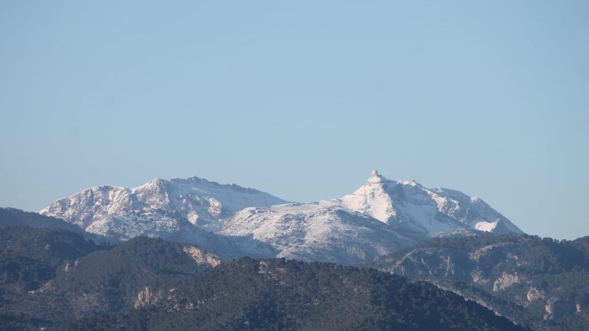 Nieve en el Puig Major