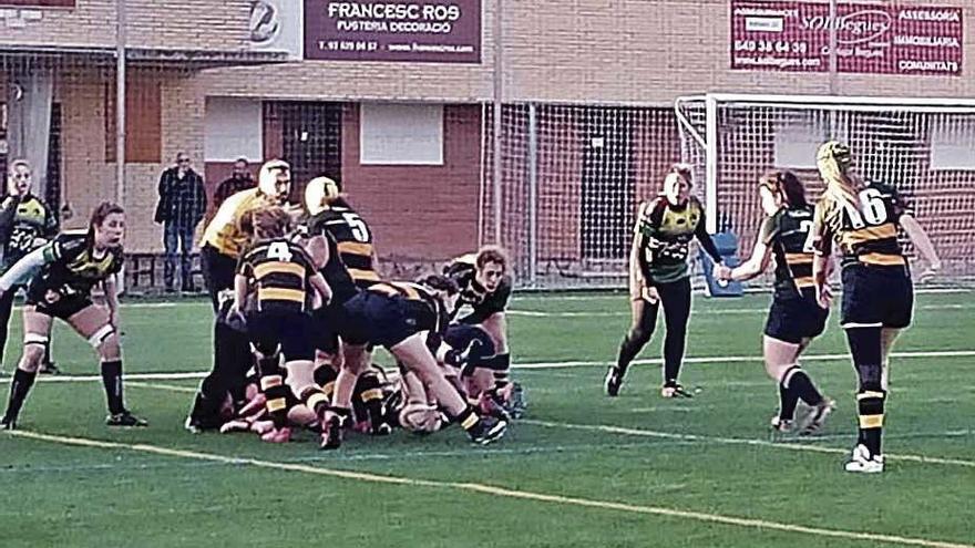 Imagen del partido que jugÃ³ el Shamrock ante el Sabadell.