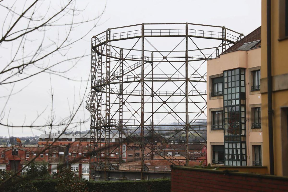 Instalaciones de la Fábrica de Gas, en Oviedo.