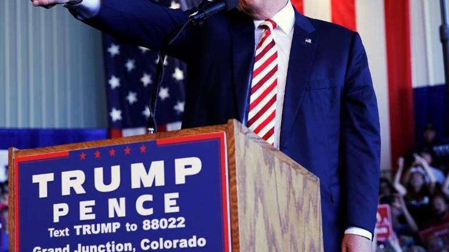 Trump, durante un mitin en Grand Junction (Colorado). // Reuters