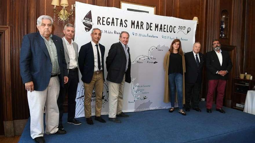 Presentación del proyecto, ayer, en el Náutico de A Coruña. // Víctor Echave