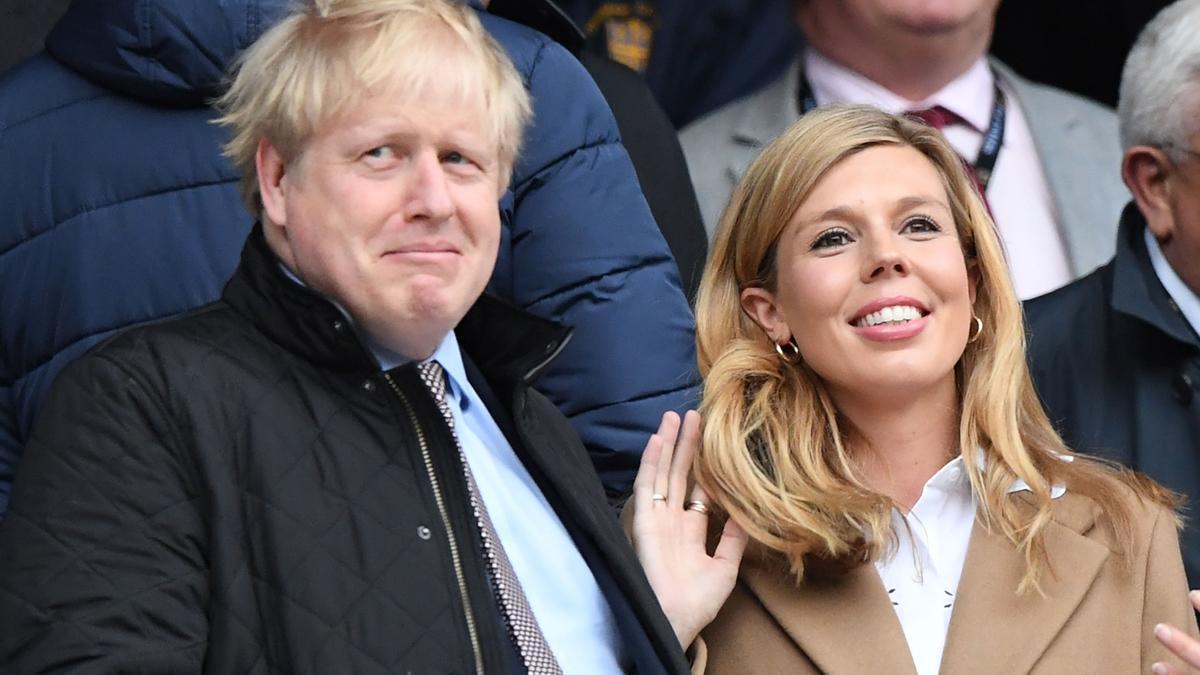 Boris Johnson y Carrie Symonds.