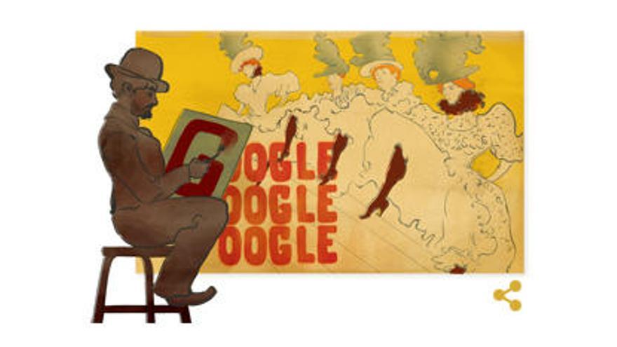 Henri de Toulouse-Lautrec, en el &#039;doodle&#039; de Google