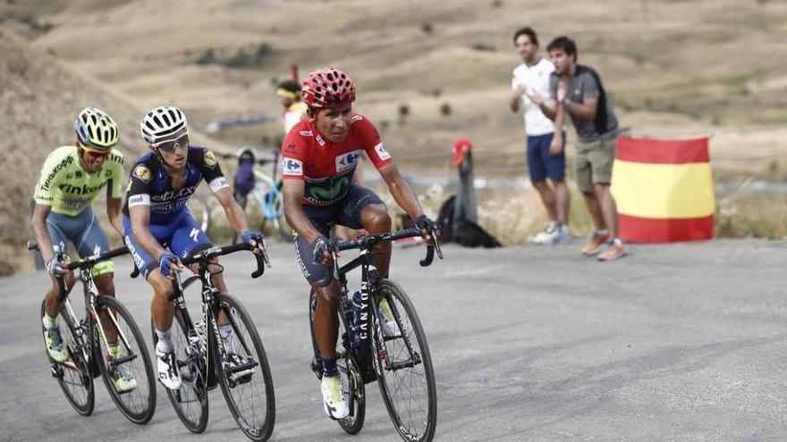 Quintana, por delante de Brambilla y Contador en la ascensión a Formigal.