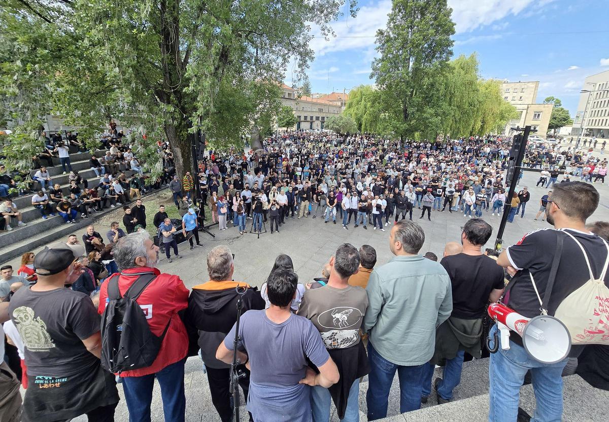 Los trabajadores del metal de Pontevedra inician sus movilizaciones por el nuevo convenio: primera huelga Los trabajadores del metal de Pontevedra inician sus movilizaciones por el nuevo convenio: primera huelga