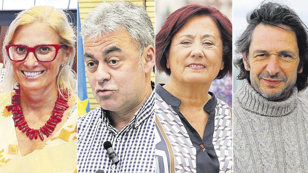De izquierda a derecha: Lara Martínez, José Ramón Tuero, Carmen Moreno, Alberto Ferrao