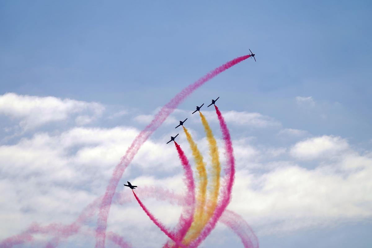La octava edición del 'Air Show', festival aéreo de Torre del Mar, en imágenes