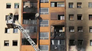 Así fue el incendio de Badalona, un tubo de fuego de ocho plantas