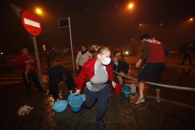 El fuego cercó Vigo en octubre de 2017
