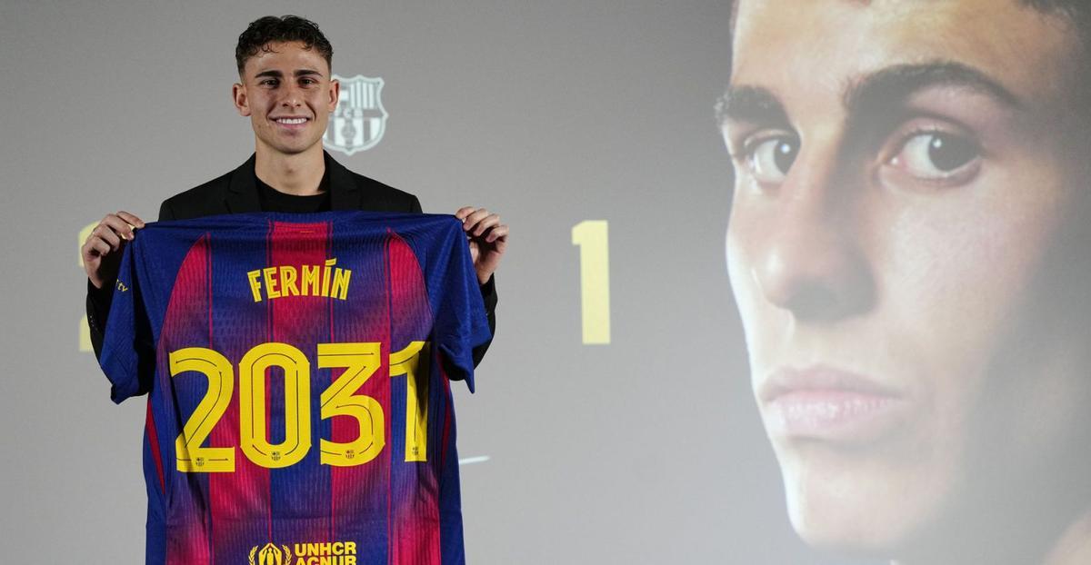 Fermín recorda el seu difícil inici després de firmar l’ampliació de contracte