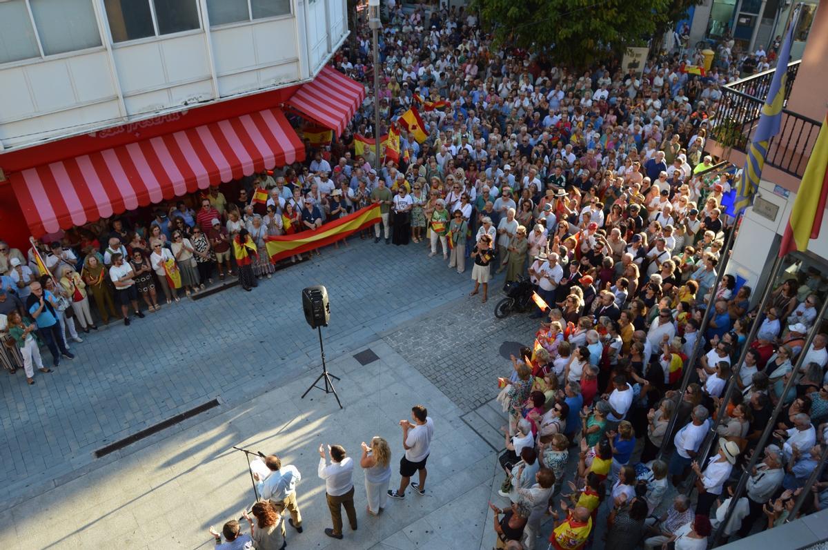 La protesta vivida en Sanxenxo.