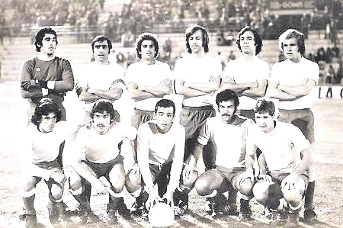 Equipo de la UD Las Palmas en los años sesenta.