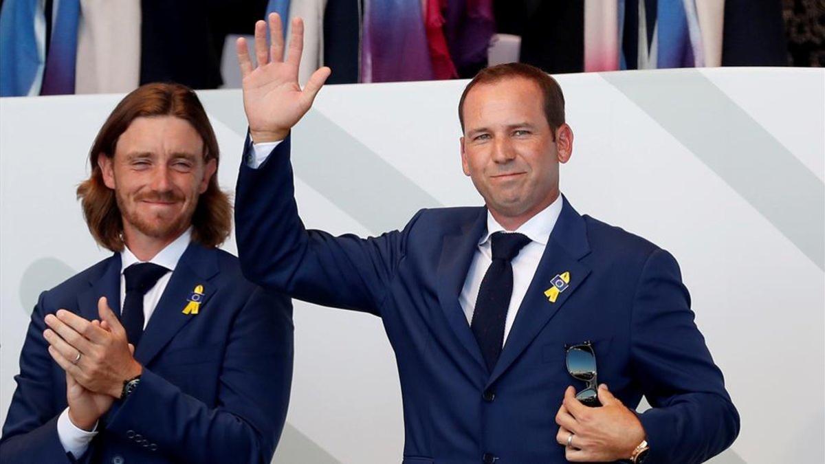 Sergio García, durante la presentación de la Ryder Cup 2018