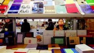 Imatge d’un dels expositors de la Setmana del Llibre en Català, l’any passat.