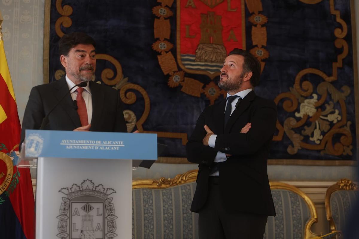 Las fotos de la "cumbre histórica" de los alcaldes de Alicante y Elche