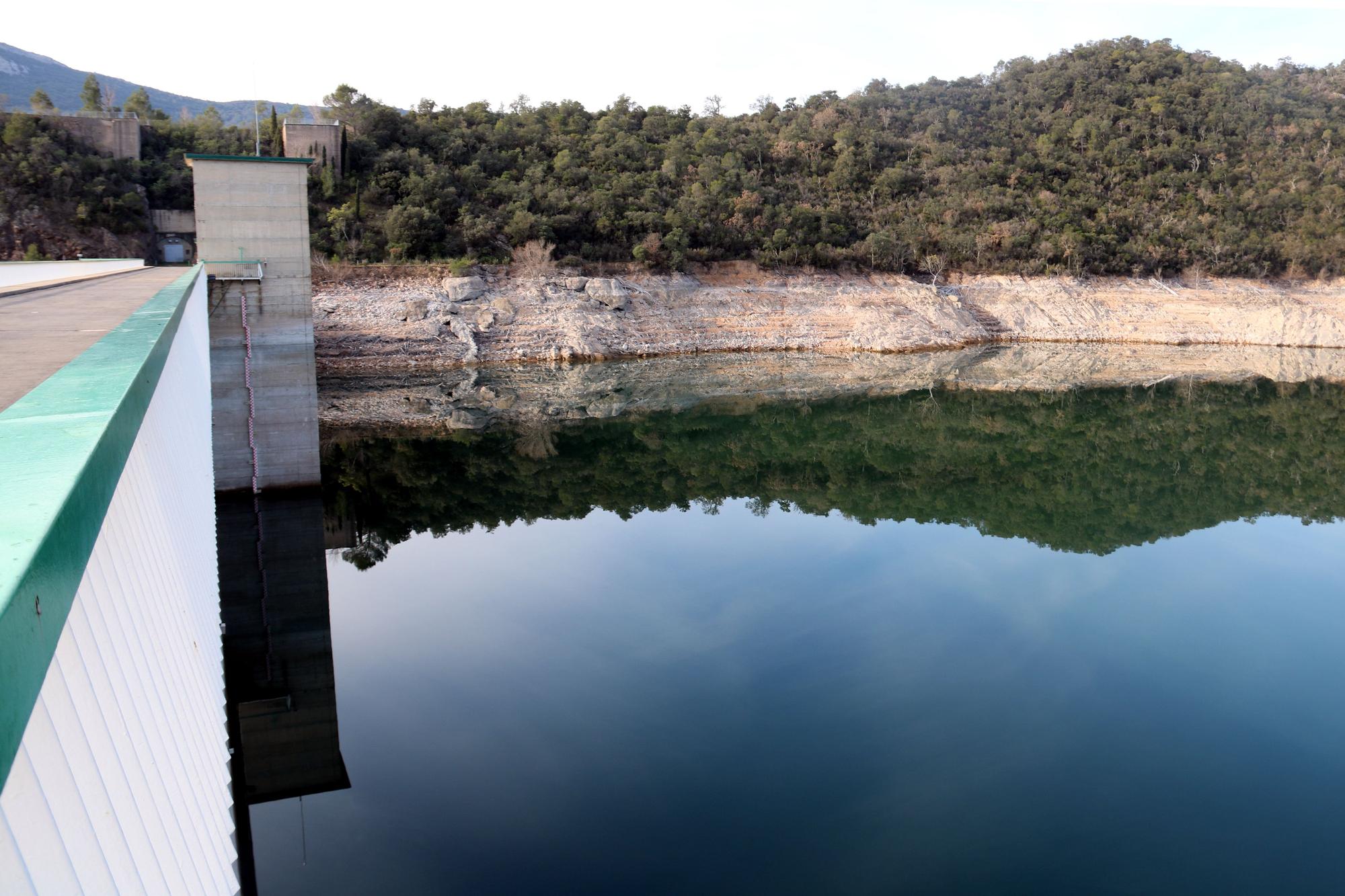 Les reserves d'aigua de Catalunya, per sota del 60%