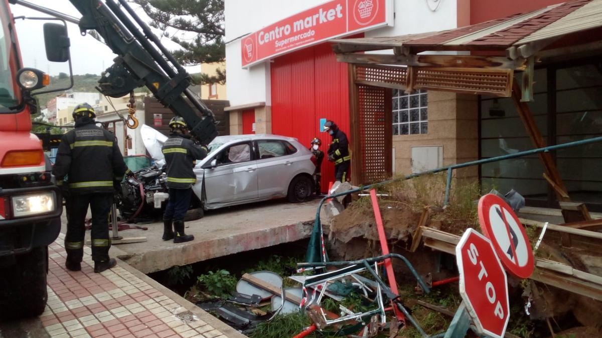 Aparatoso accidente en Las Palmas de Gran Canaria