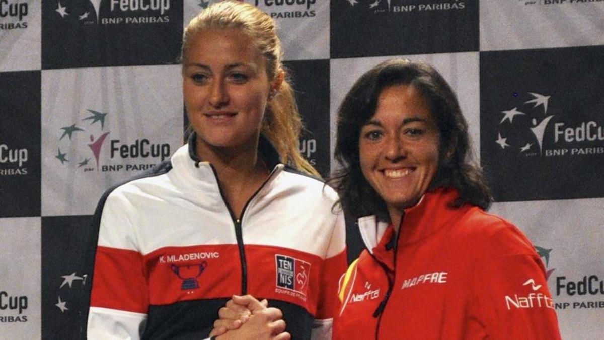 Kristina Mladenovic y Silvia Soler, protagonistas del duelo inicial de Copa Federación