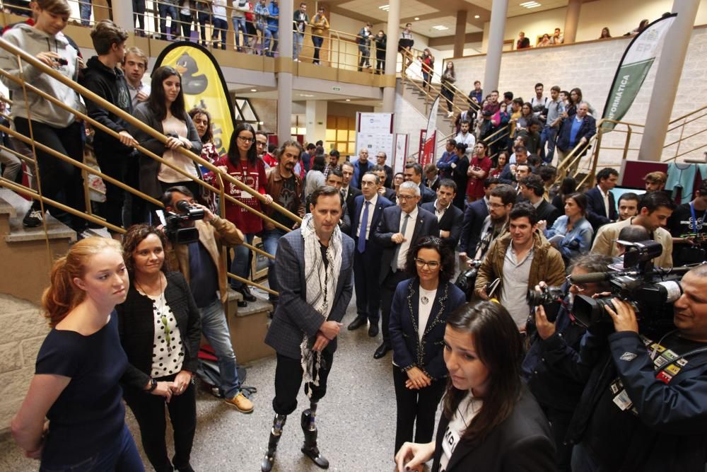 Hugh Herr visita la Escuela Politécnica de Gijón