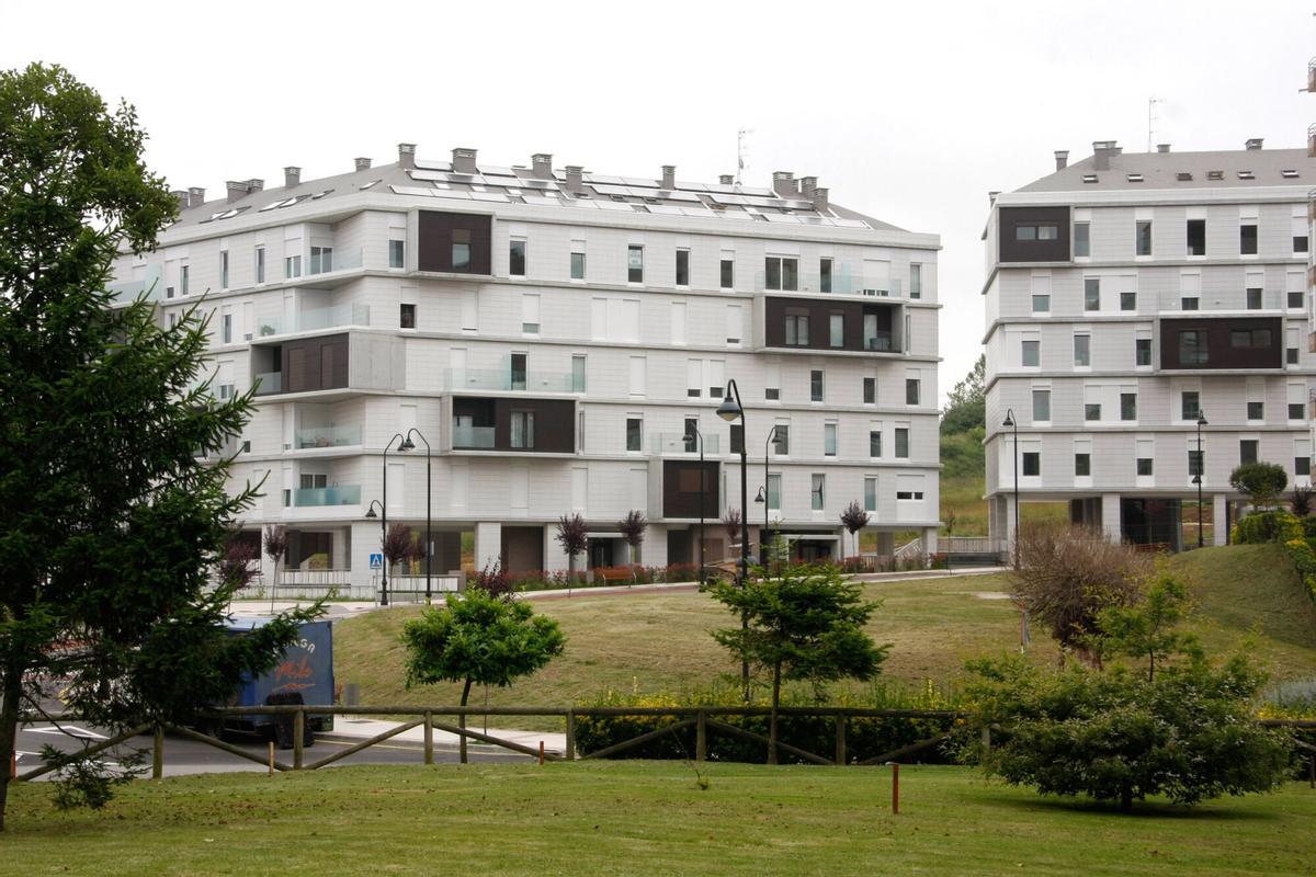 Una urbanización de Piedras Blancas.