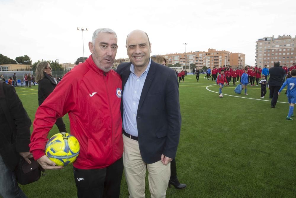 Inauguración del nuevo campo de fútbol del colegio Salesianos