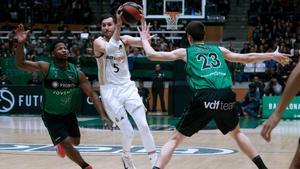 Rudy Fernández, en el partido ante el Joventut.