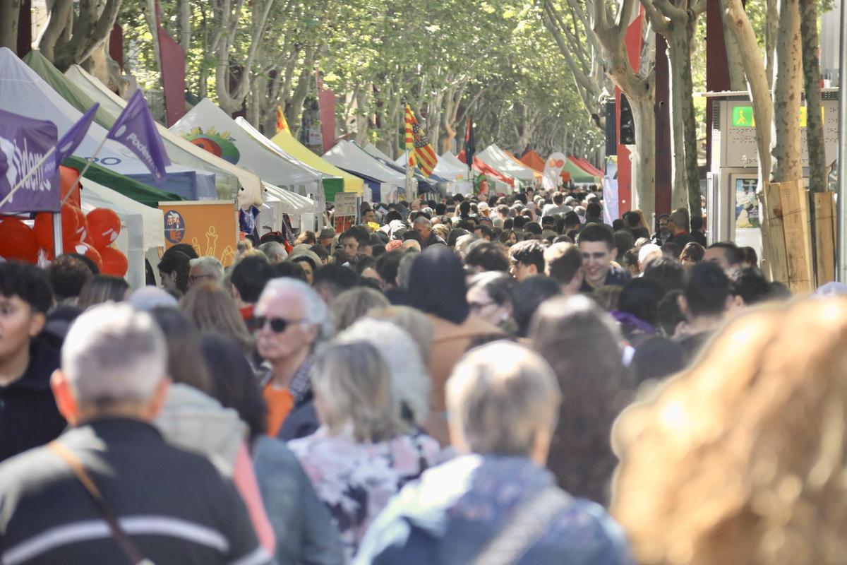 El centro de Sabadell en la Diada de Sant Jodi
