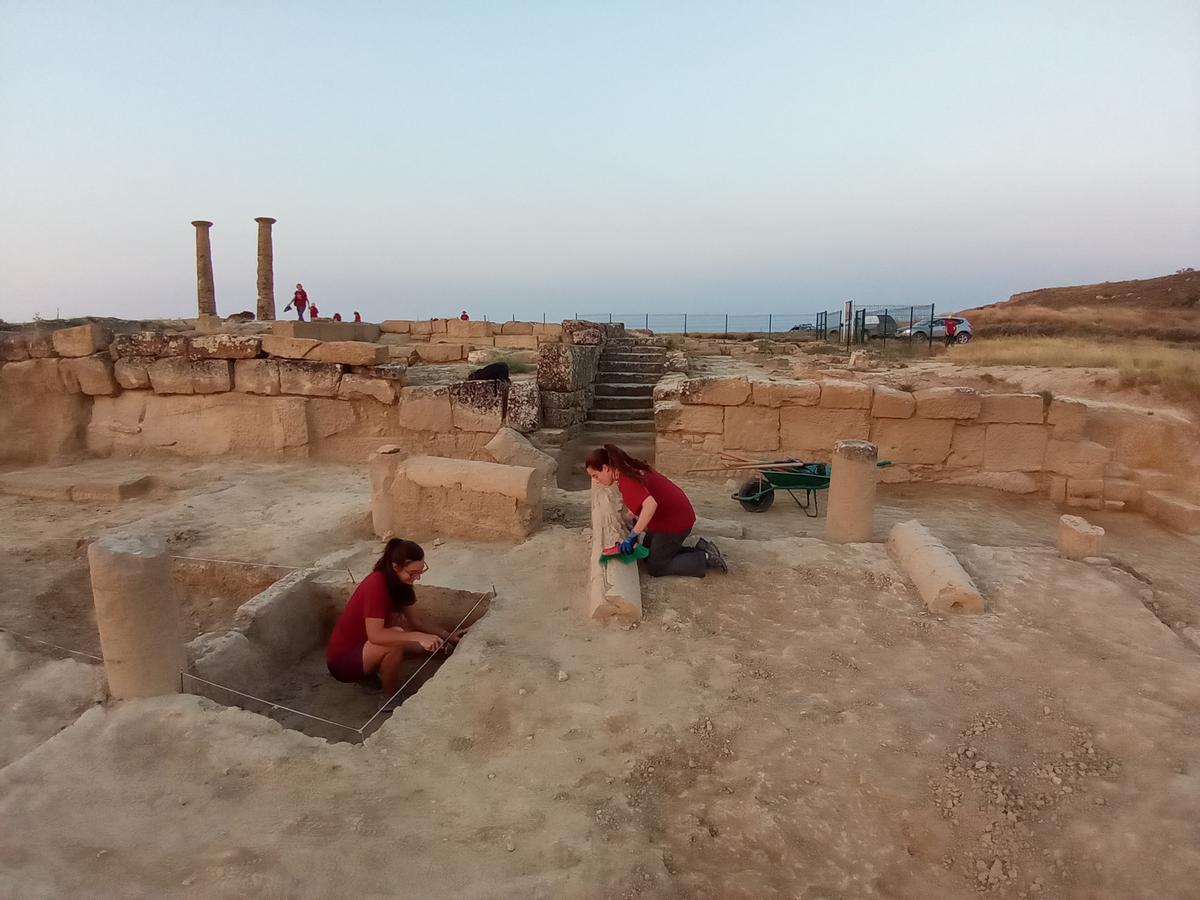 Una imagen de una pasada campaña de excavación en Los Bañales.