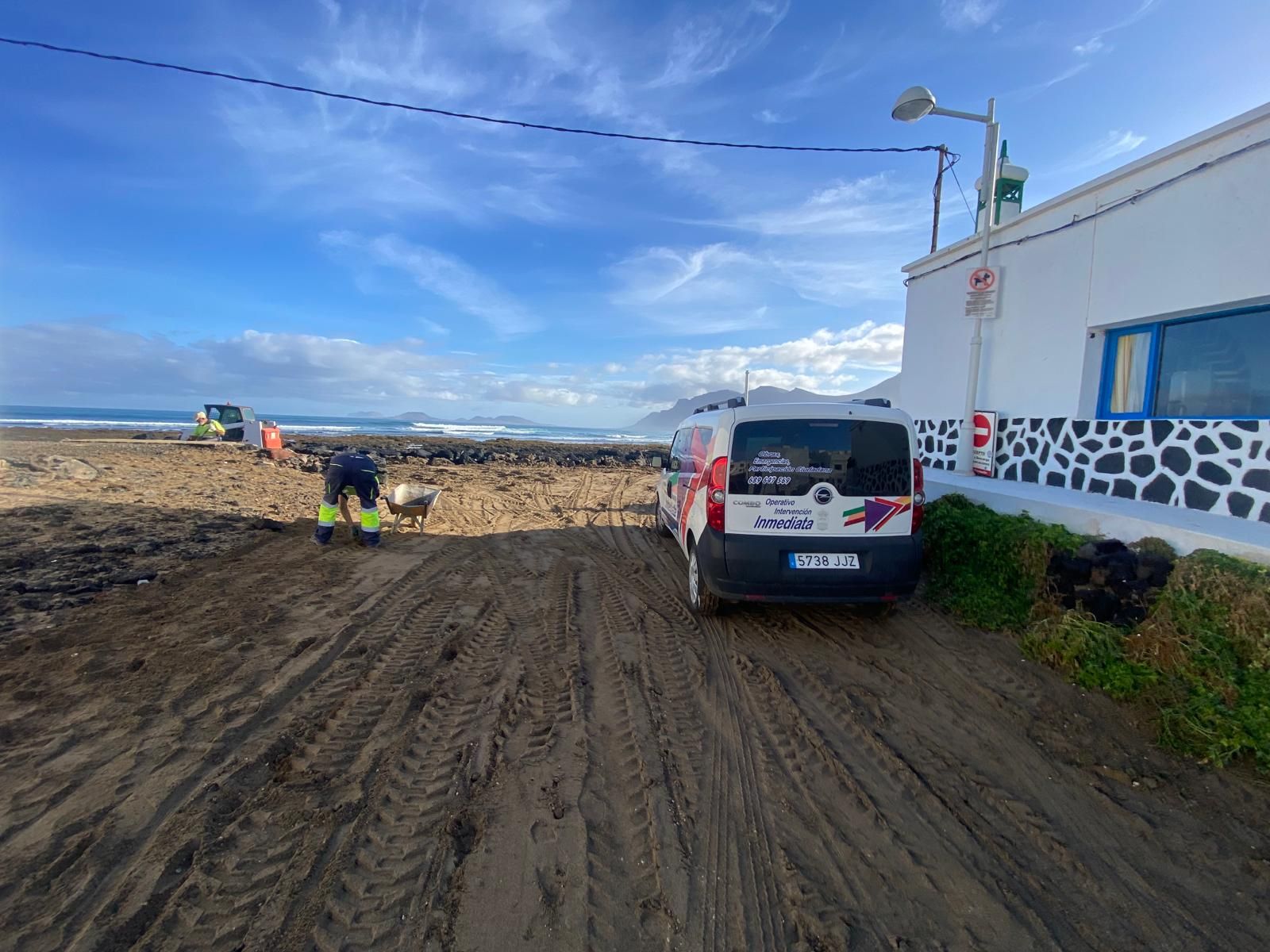 Temporal de mar en Caleta de Famara