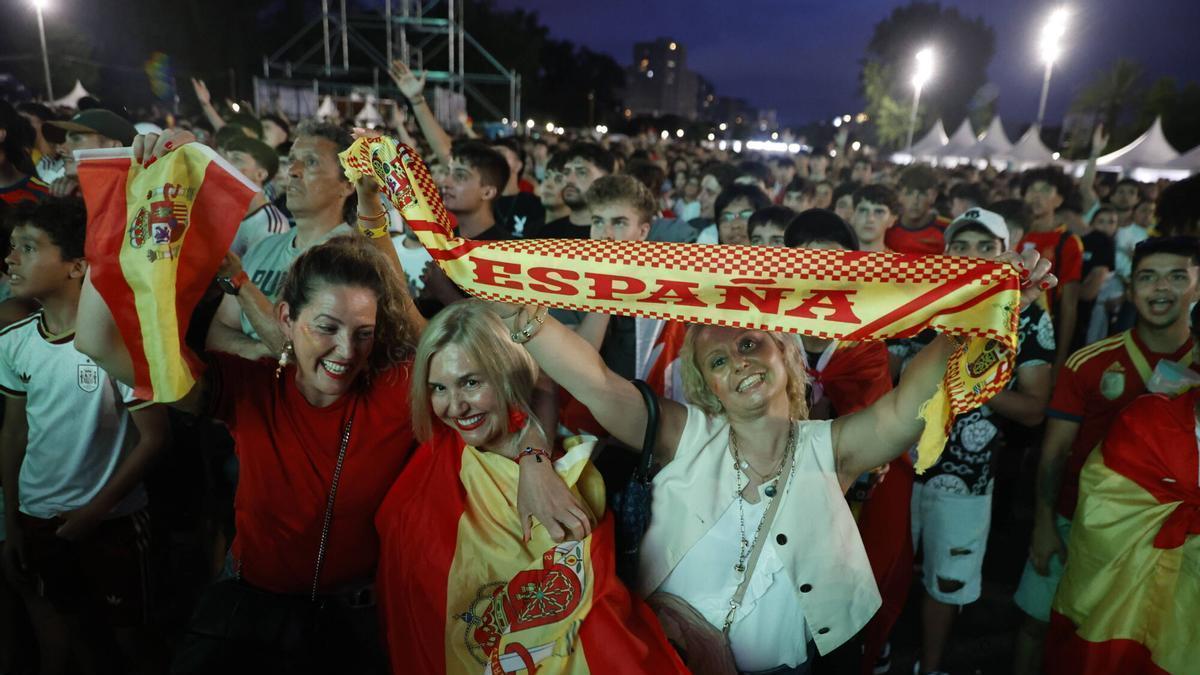 Así se vivió el partido de España contra Francia en Gijón