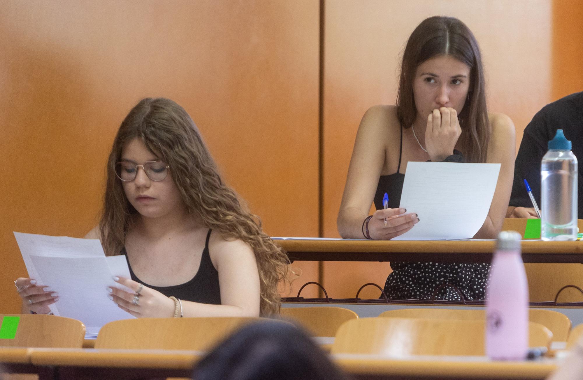 Primer día de Selectividad en la Universidad de Alicante