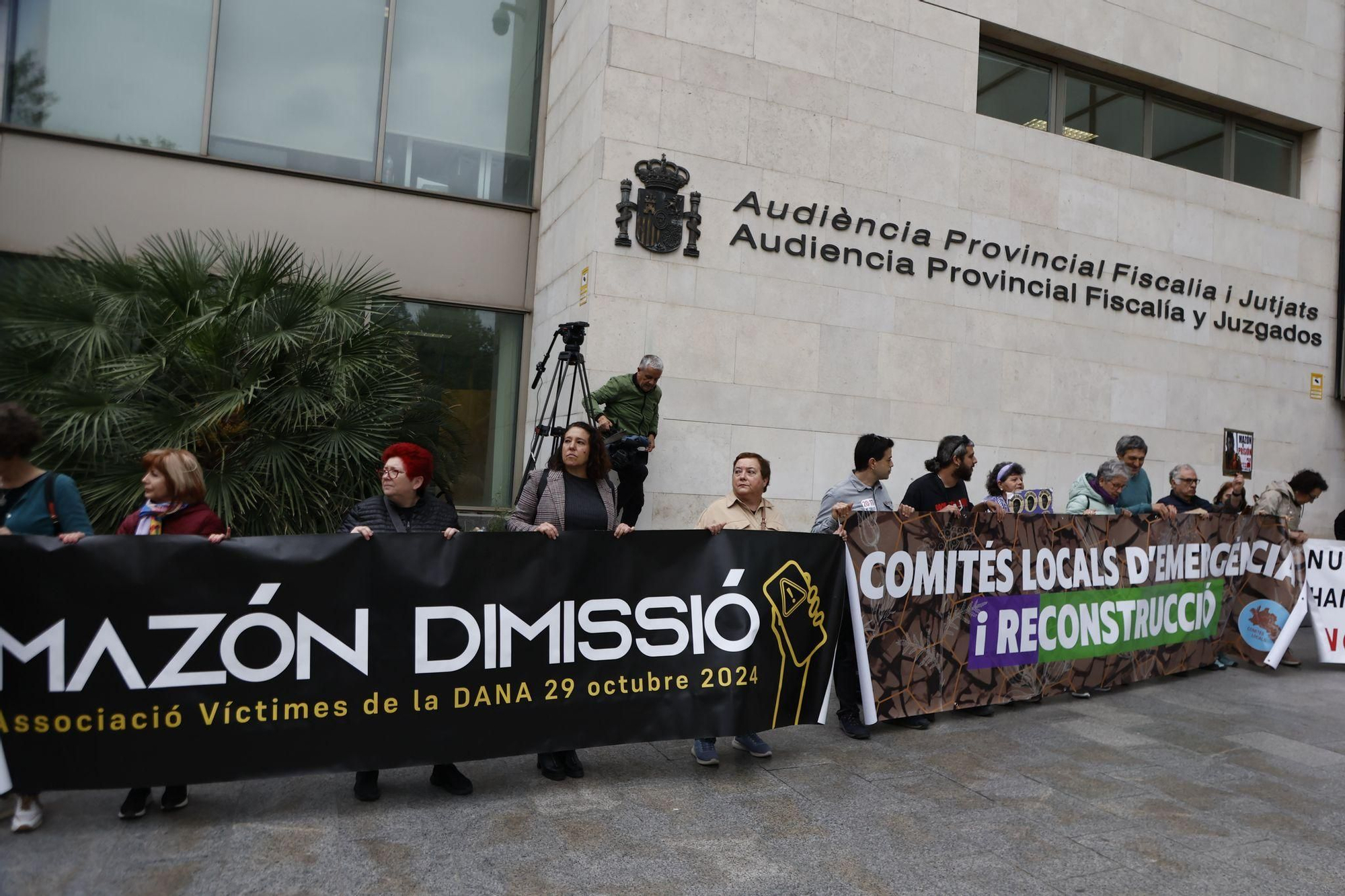 La llegada de la exconsellera Pradas y Argüeso para declarar como imputados por la gestión de la dana