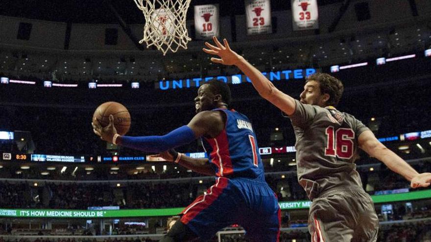 Pau Gasol, durante su partido con los Bulls.