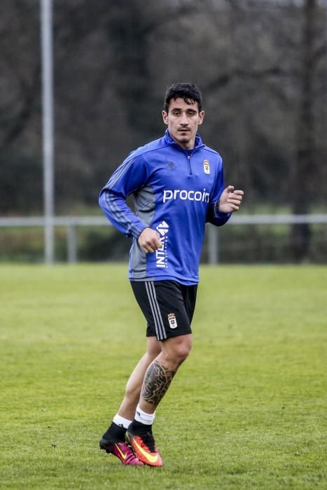 Entrenamiento a puerta abierta del Real Oviedo; día 2 de enero