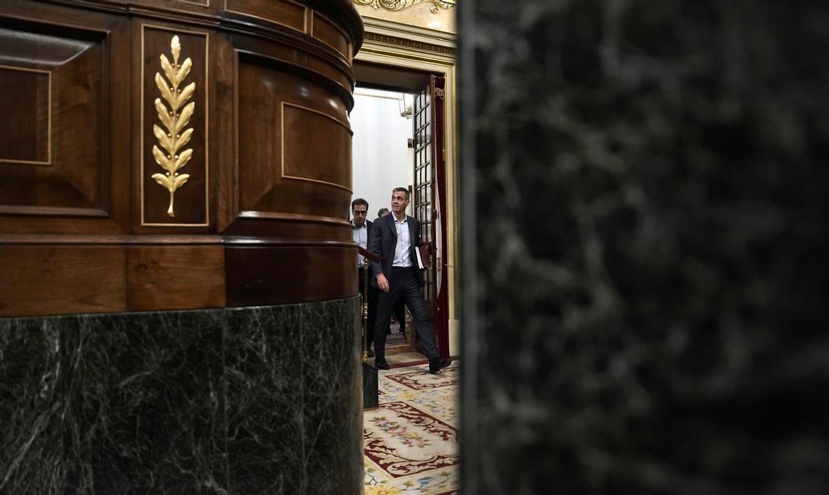 La sesión del Congreso con la comparecencia de Pedro Sánchez, en imágenes. La sesión del Congreso con la comparecencia de Pedro Sánchez, en imágenes.